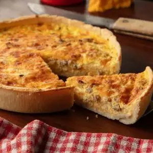Sausage and Cheese Quiche